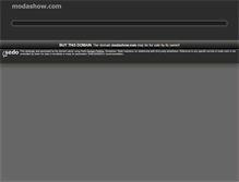 Tablet Screenshot of modashow.com